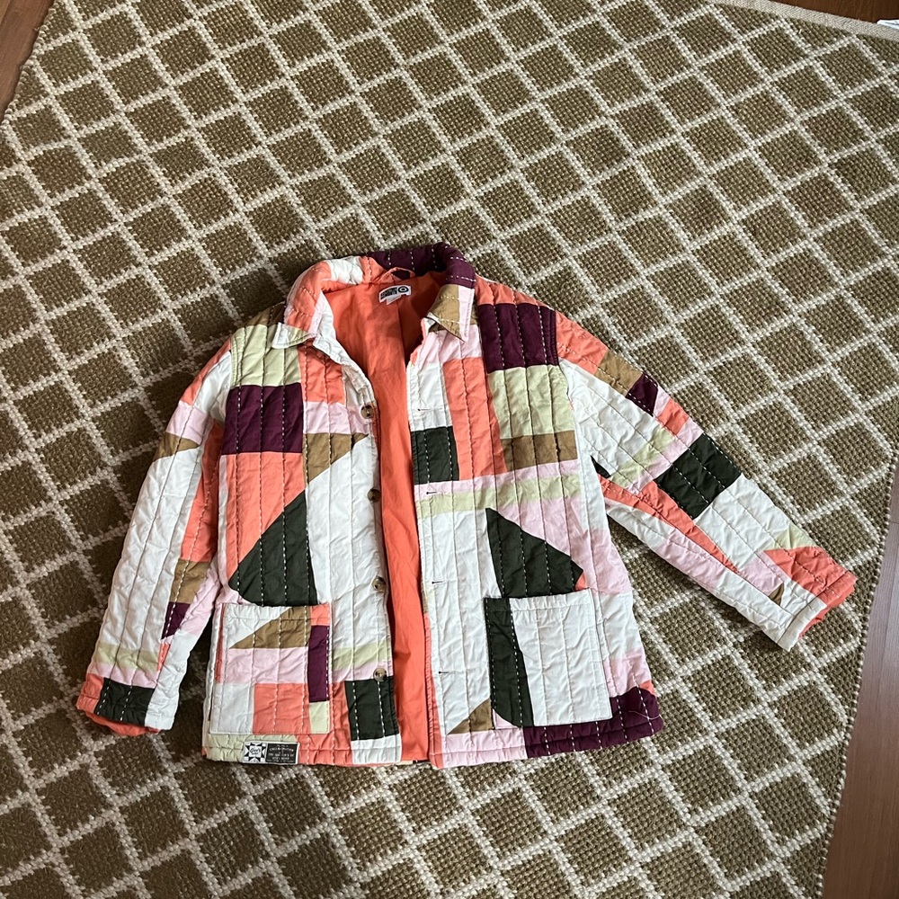 Patchwork quilted women's jacket